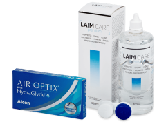 Air Optix plus HydraGlyde (6 linser) + Laim-Care linsvätska 400 ml