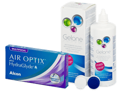 Air Optix plus HydraGlyde Multifocal (6 linser) + Gelone linsvätska 360 ml