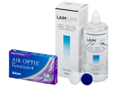 Air Optix plus HydraGlyde Multifocal (6 linser) + Laim-Care linsvätska 400 ml