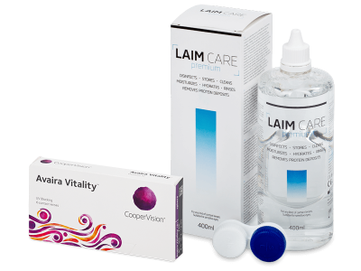 Avaira Vitality (6 linser) + Laim-Care linsvätska 400 ml