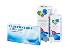 Bausch + Lomb ULTRA (6 linser) + Gelone linsvätska 360 ml