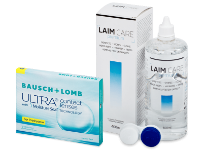 Bausch + Lomb ULTRA for Presbyopia (3 linser) + Laim-Care linsvätska 400 ml