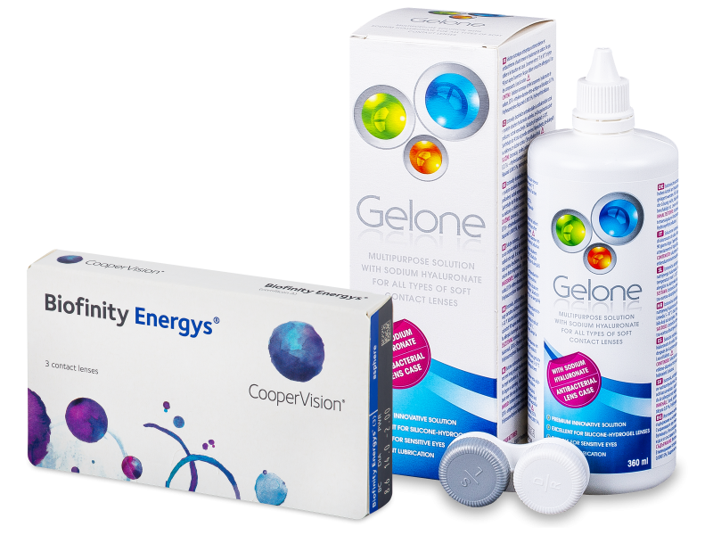Biofinity Energys (3 linser) + Gelone linsvätska 360 ml