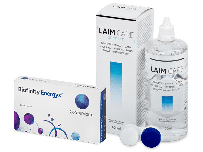 Biofinity Energys (3 linser) + Laim Care linsvätska 400 ml