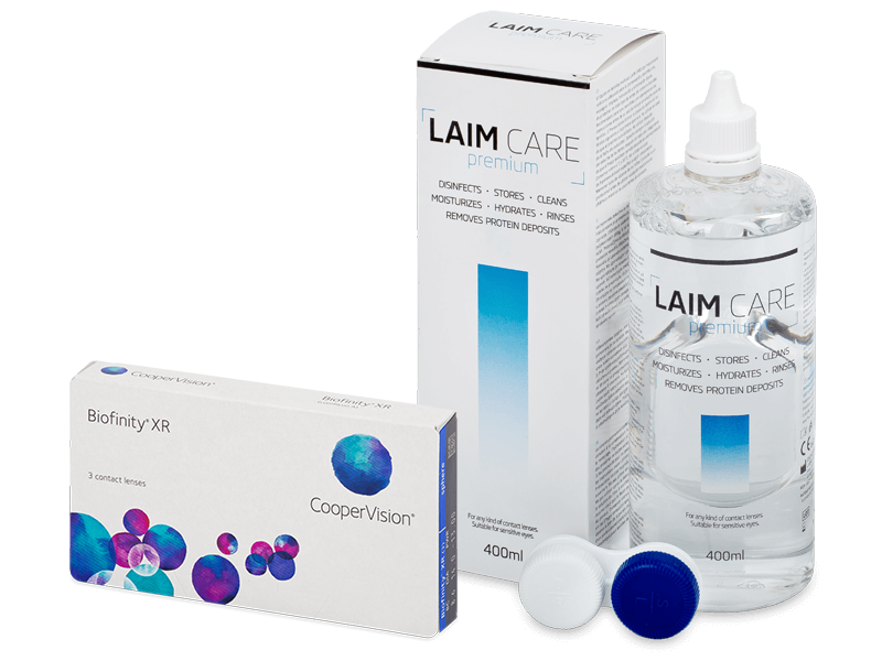 Biofinity XR (3 linser) + Laim-Care linsvätska 400 ml