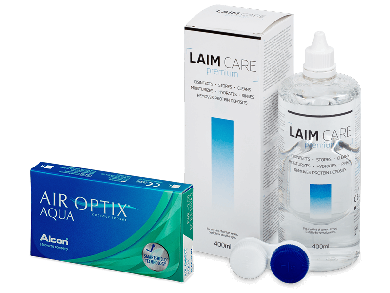 Air Optix Aqua (6 linser) + Laim-Care linsvätska 400 ml