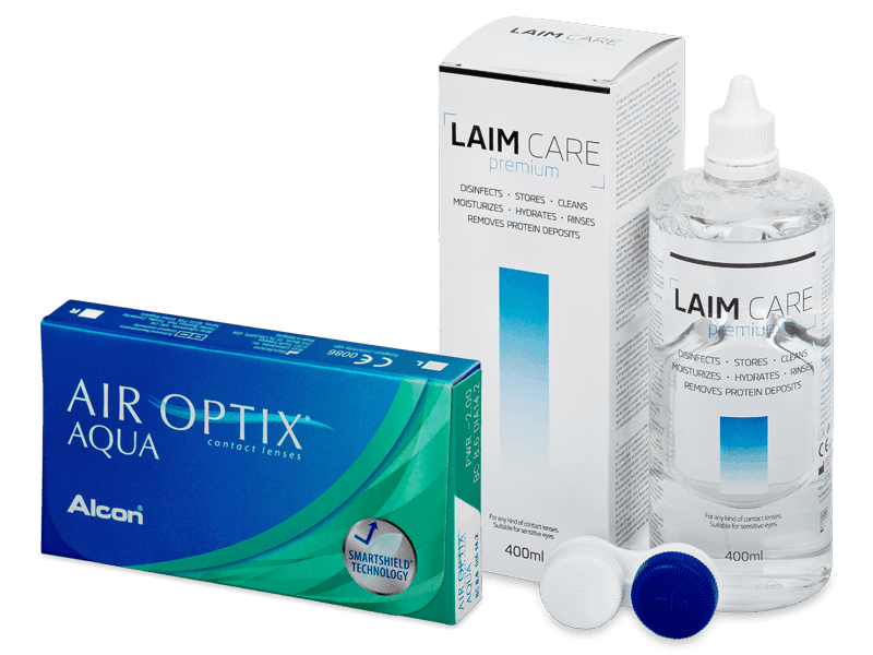 Air Optix Aqua (6 linser) + Laim Care linsvätska 400 ml