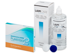 PureVision 2 for Astigmatism (3 linser) + Laim-Care linsvätska 400 ml