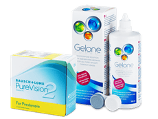 PureVision 2 for Presbyopia (6 linser) + Gelone linsvätska 360 ml