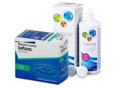 SofLens 38 (6 linser) + Gelone linsvätska 360 ml