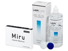 Miru 1month Menicon multifocal (6 linser) + Laim-Care linsvätska 400 ml
