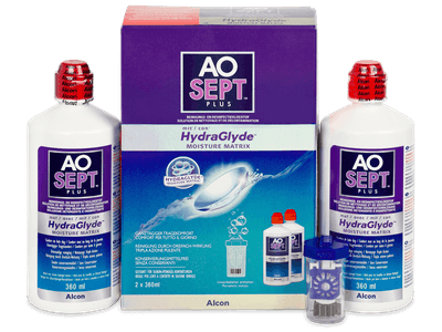 AO SEPT PLUS HydraGlyde Linsvätska 2 x 360 ml