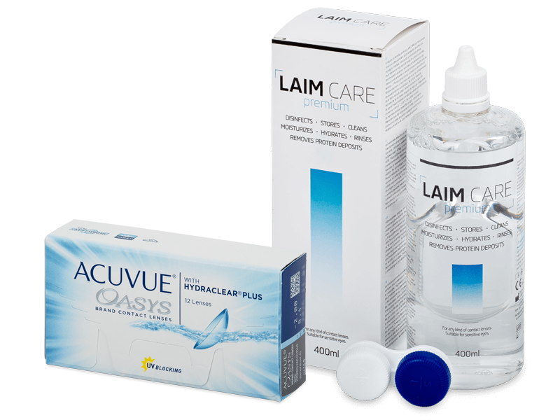 Acuvue Oasys (12 linser) + Laim-Care linsvätska 400 ml