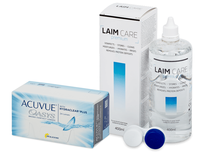 Acuvue Oasys (24 linser) + Laim-Care linsvätska 400 ml
