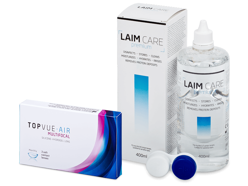 TopVue Air Multifocal (3 linser) + Laim-Care linsvätska 400 ml