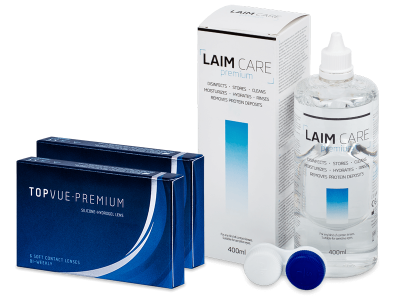 TopVue Premium (12 linser) + Laim-Care linsvätska 400 ml