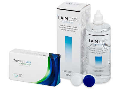 TopVue Air for Astigmatism (6 linser) + Laim-Care linsvätska 400 ml