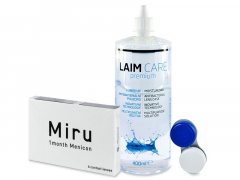 Miru (6 linser) + Laim-Care linsvätska 400 ml