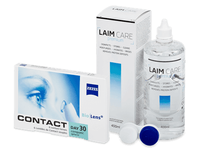 Carl Zeiss Contact Day 30 Compatic (6 linser) + Laim-Care linsvätska 400 ml