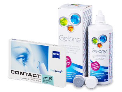 Carl Zeiss Contact Day 30 Compatic (6 linser) + Gelone linsvätska 360 ml