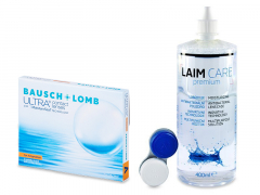 Bausch + Lomb ULTRA for Astigmatism (3 linser) + Laim-Care linsvätska 400 ml