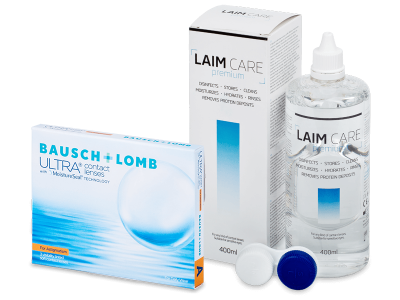 Bausch + Lomb ULTRA for Astigmatism (3 linser) + Laim-Care linsvätska 400 ml