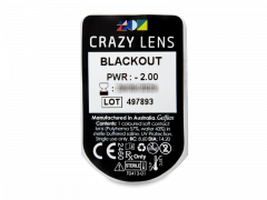 CRAZY LENS - Black Out - Endags dioptrisk (2 linser)