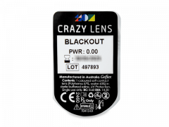 CRAZY LENS - Black Out - Endags icke-Dioptrisk (2 linser)