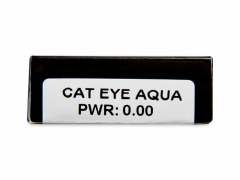 CRAZY LENS - Cat Eye Aqua - Endags icke-Dioptrisk (2 linser)