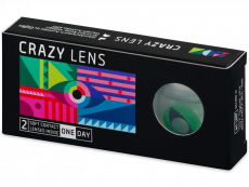 CRAZY LENS - Cat Eye Green - Endags icke-Dioptrisk (2 linser)