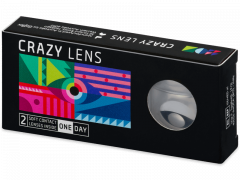 CRAZY LENS - Cat Eye White - Endags icke-Dioptrisk (2 linser)