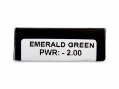 CRAZY LENS - Emerald Green - Endags dioptrisk (2 linser)