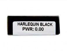 CRAZY LENS - Harlequin Black - Endags icke-Dioptrisk (2 linser)