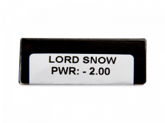 CRAZY LENS - Lord Snow - Endags dioptrisk (2 linser)