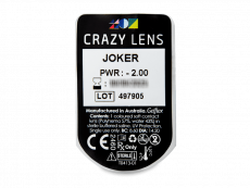 CRAZY LENS - Joker - Endags dioptrisk (2 linser)