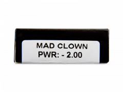 CRAZY LENS - Mad Clown - Endags dioptrisk (2 linser)