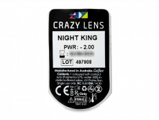 CRAZY LENS - Night King - Endags dioptrisk (2 linser)