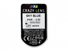 CRAZY LENS - Sky Blue - Endags dioptrisk (2 linser)