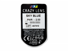 CRAZY LENS - Sky Blue - Endags dioptrisk (2 linser)