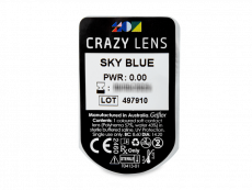 CRAZY LENS - Sky Blue - Endags icke-Dioptrisk (2 linser)
