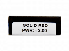 CRAZY LENS - Solid Red - Endags dioptrisk (2 linser)