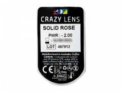 CRAZY LENS - Solid Rose - Endags dioptrisk (2 linser)