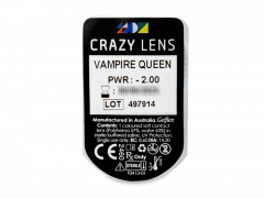 CRAZY LENS - Vampire Queen - Endags dioptrisk (2 linser)