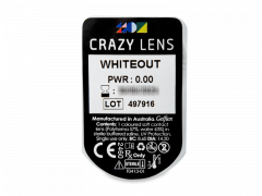 CRAZY LENS - WhiteOut - Endags icke-Dioptrisk (2 linser)