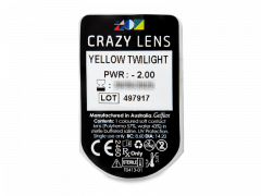 CRAZY LENS - Yellow Twilight - Endags dioptrisk (2 linser)