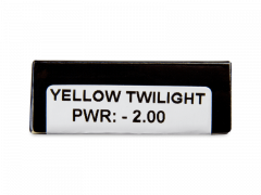 CRAZY LENS - Yellow Twilight - Endags dioptrisk (2 linser)