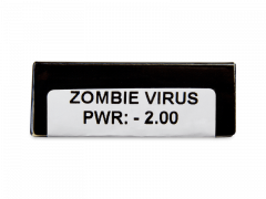 CRAZY LENS - Zombie Virus - Endags dioptrisk (2 linser)