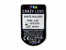 CRAZY LENS - White Walker - Endags icke-Dioptrisk (2 linser)