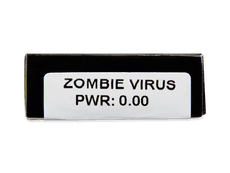 CRAZY LENS - Zombie Virus - Endags icke-Dioptrisk (2 linser)