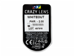 CRAZY LENS - WhiteOut - Endags dioptrisk (2 linser)